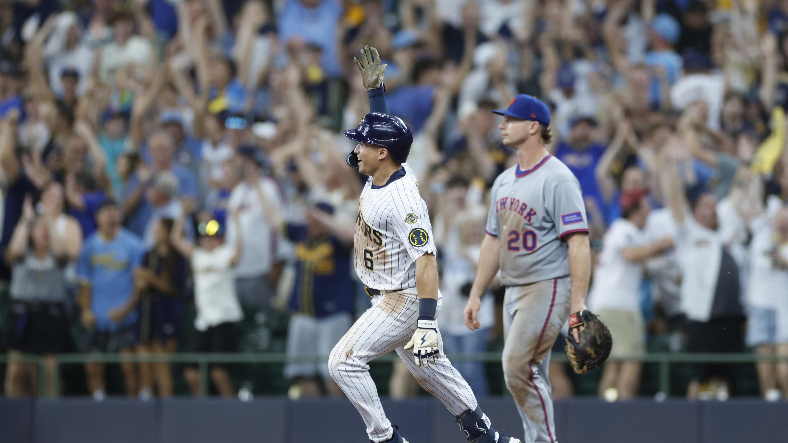 MLB: AUG 10 Mets at Brewers