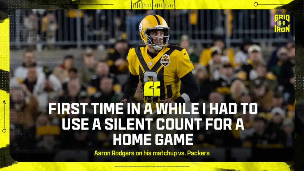 Aaron Rodgers Needed 'Silent Count' Because Packers Fans So Loud at Steelers Stadium