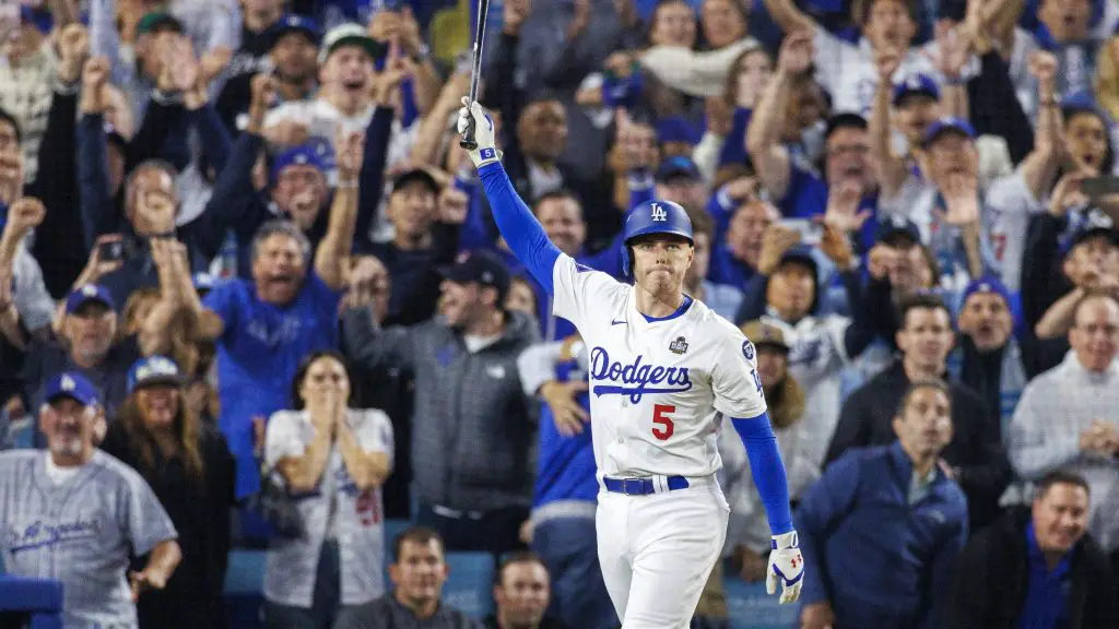 World Series Game 1 in Los Angeles, CA.