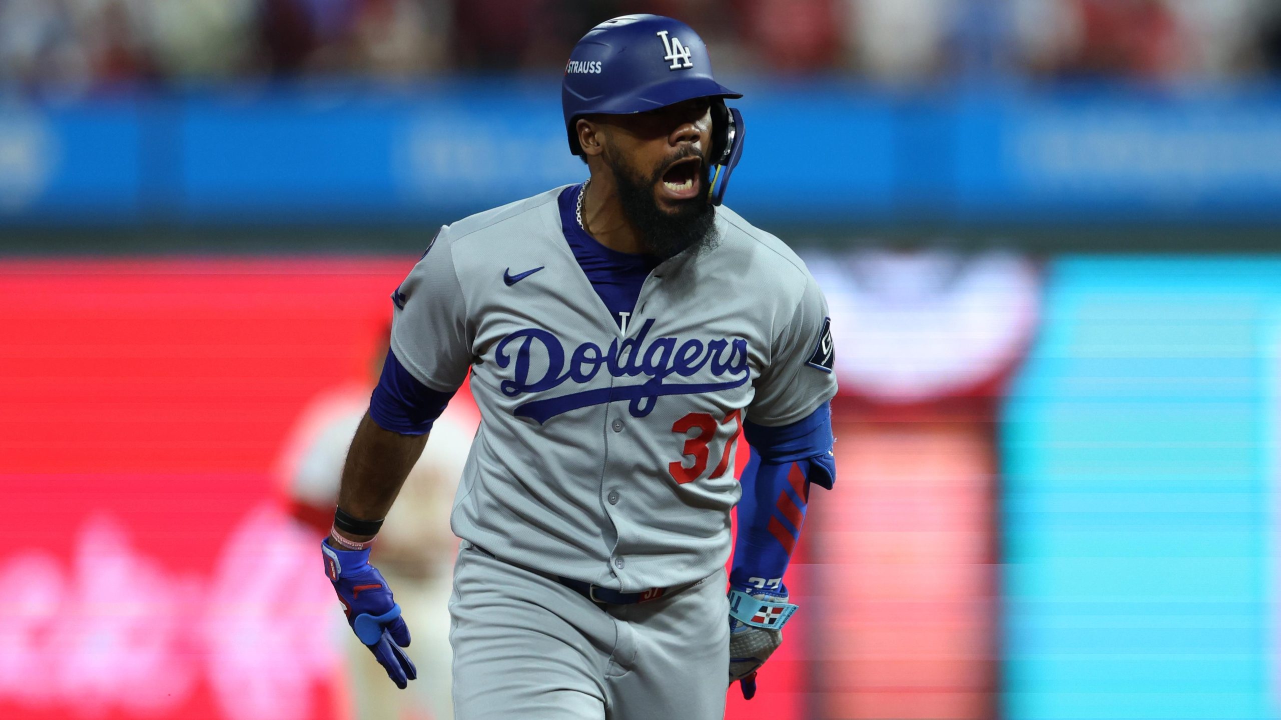 Dodgers Phillies in game one of the NLDS.